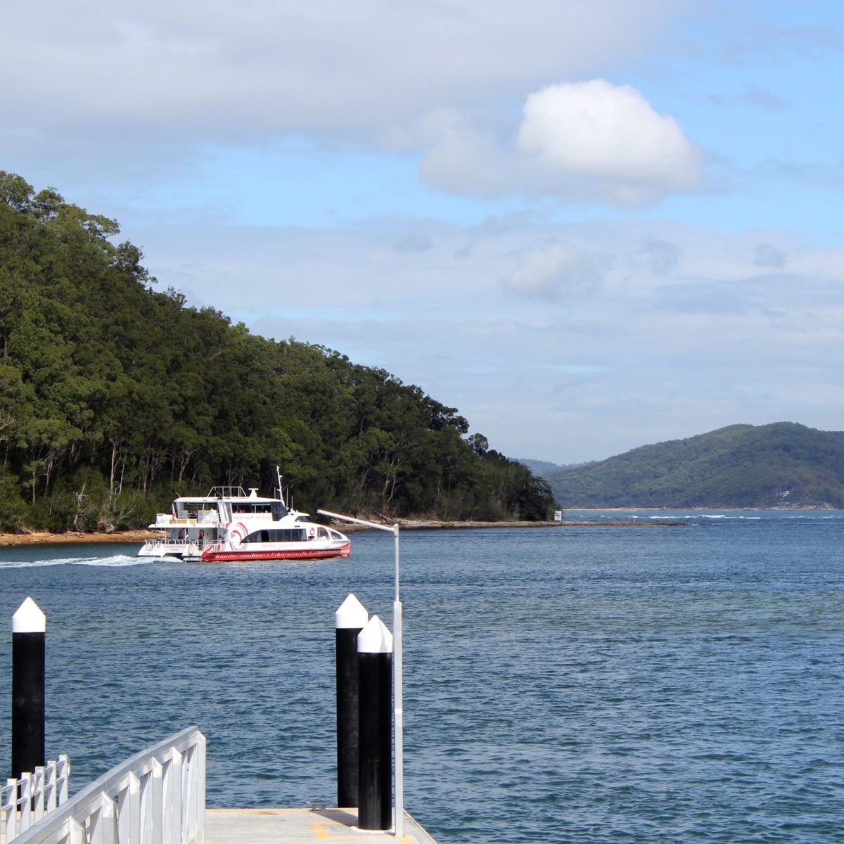 a small boat in a large body of water
