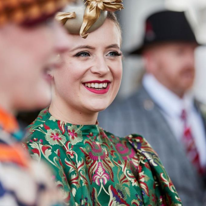 a person wearing a hat